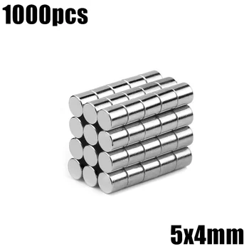 

5x4 mm Neodymium Magnet 1000pcs Mini Small Magnet Strong Powerful Permanent NdFeB Super Strong Powerful Magnetic