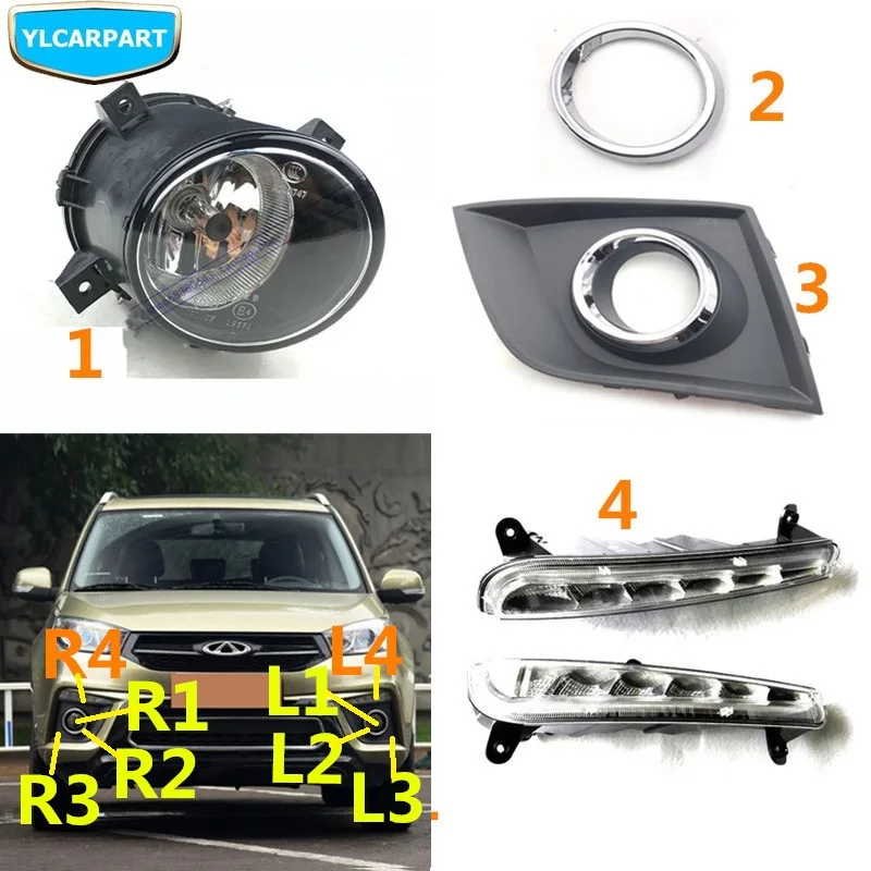 

For Chery Tiggo 3,Tiggo3,Car front fog light frame,daytime running light