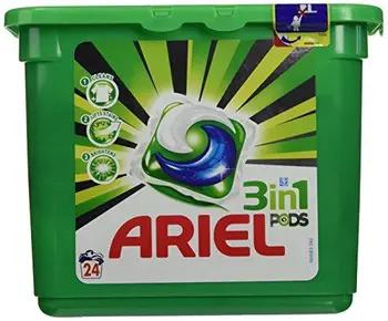 

Ariel Detergent Capsules 3 in 1 – Pack of 24 – [Pack of 2]