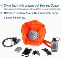 Swimming Storage Float Bag Inflatable Water Sport Lifeguard Waist Safety With Swimming Bag Drift Surfing Life-saving Belt O6w3