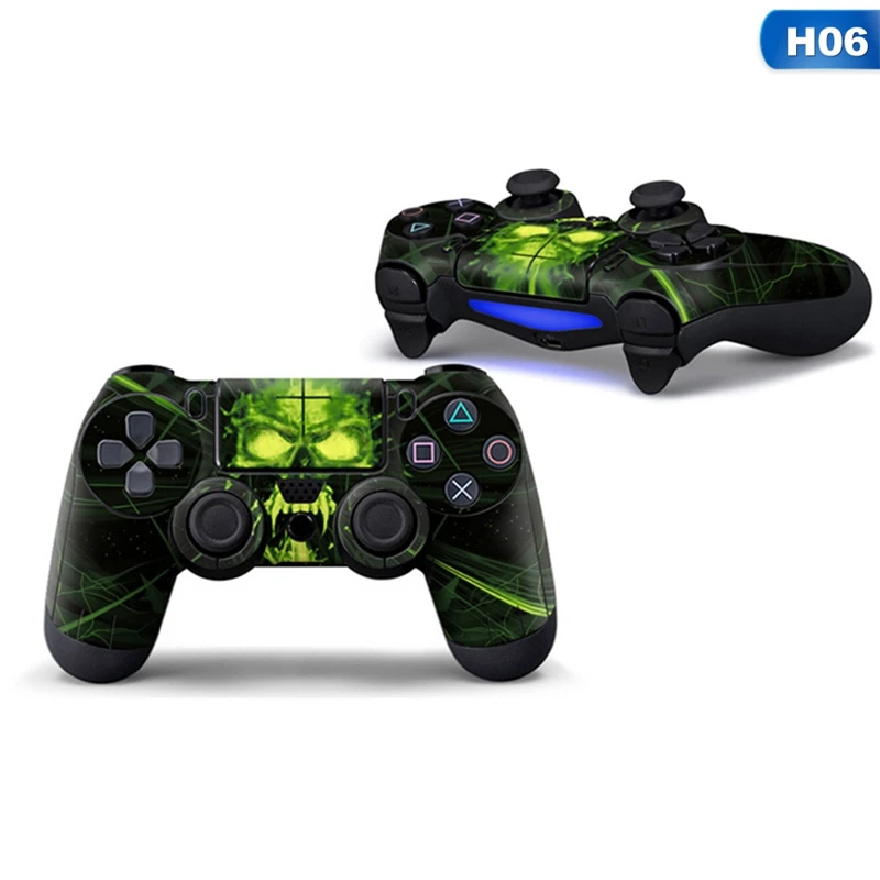 Синий череп Защитная крышка наклейка для PS4 контроллер кожи для 4 наклейки аксессуары