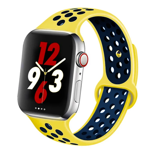 

Replacement Bracelet Loop band for Apple Watch 6 5 4 SE 44mm 40mm Soft Silicone Strap 42mm 38mm Comfortable Watchband for IWatch