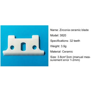 

New 2 Powerful Hairdressing Ceramic Shop Knives + Metal Bottom Cutter for Andis Electric Hair Trimmer Cutting Machine Scissors