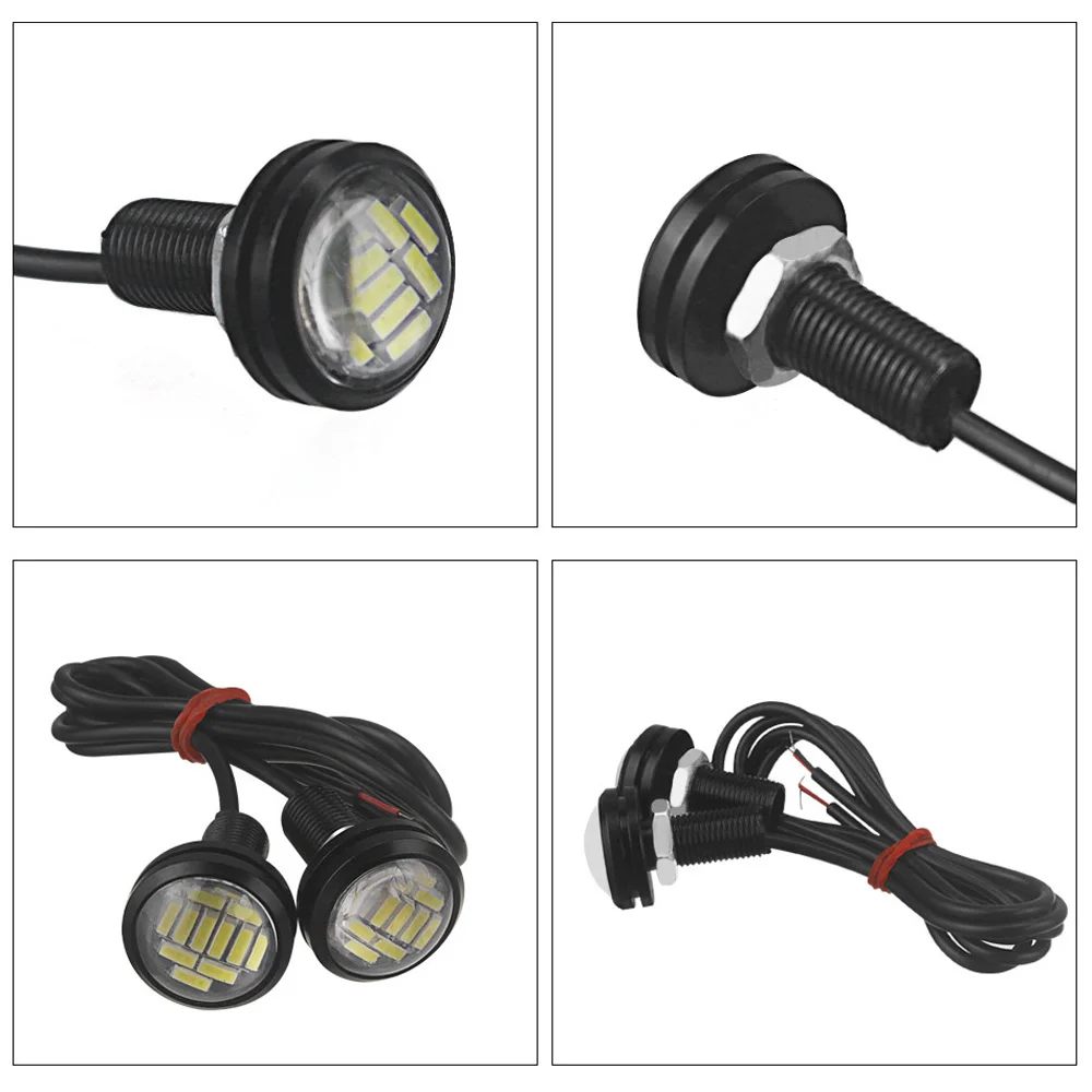 

15W 12 LED Eagle Eye Car Reversing Light LAMP Daytime Running Light DRL 6500K US