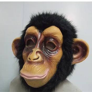 

Adult Humorous Funny deluxe comical Chimp Animal Mask Monkey Gorilla Mask