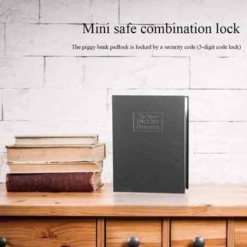 

Book Safe Lock English Dictionary Diversion Safe with 3-Digit Number Combination Easily Carrying Elements Storage Box