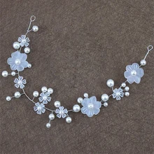 Модная повязка на голову с жемчугом, аксессуары для волос невесты ручной работы, украшение на голову с кристаллами, свадебный головной убор, Женская повязка на голову, тиара