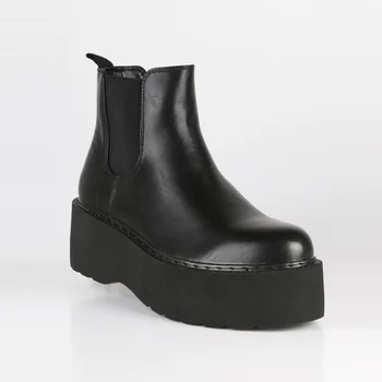 

Ankle Boots elastic band with wedge heel and platform