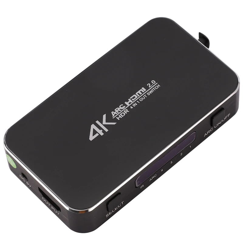HDMI переключатель 2 0 4K 60 Гц HDR сплиттер 4 в 1 выход аудио экстрактор ARC & IR управление