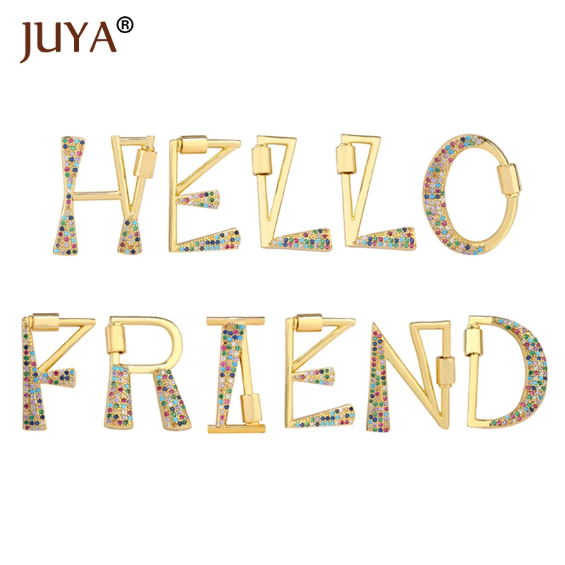 

Juya Jewelry Making Clasps Accessories Trendy Letter Lock Hook Spiral Clasps DIY Necklace Bracelets Hand Made Fermoir Bracelet