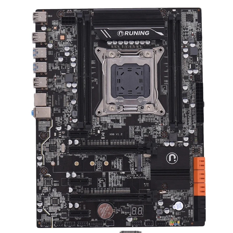 X99 Lga2011 3 материнская плата для Intel I7 E5 V3/E5 V4 4 канальный Ddr4 64G Ram Nvme Ssd M.2 Sata3.0 Usb3.0