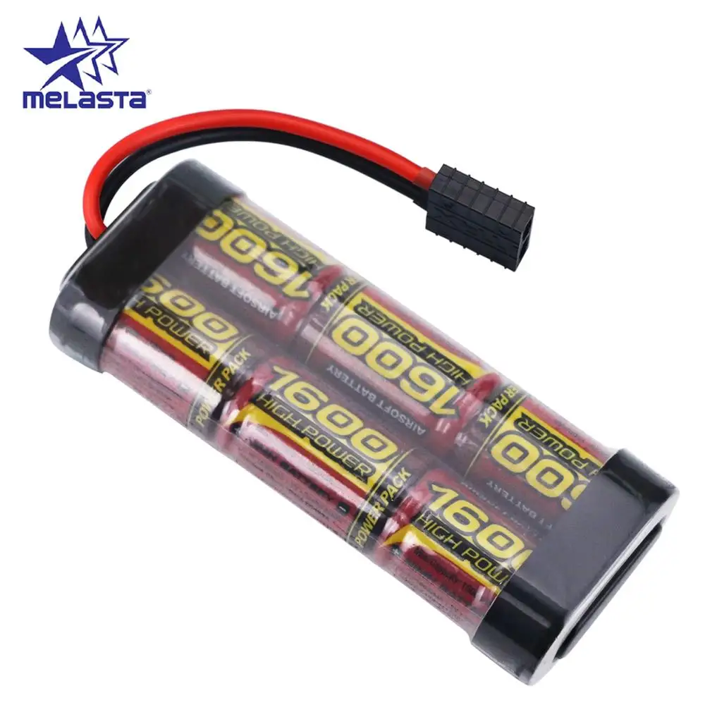 MELASTA 2/3A 7.2V 1600mAh 6 Cells NIMH Battery Pack with Traxxas Discharge Connector for TRA2925