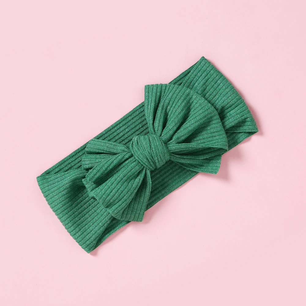 

1pcs Cute Bow Knitted Headbands for Girls Stretchy Hair Accessories Fashion Elastic Knitted Wide Turban Head Wrap Haarbands