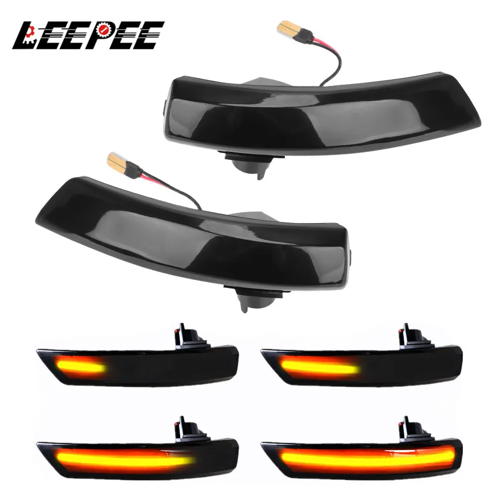 

Светодиодный динамический поворотник, указатель поворота для бокового крыла, зеркала заднего вида, для Ford Focus 2 3 Mk2 Mk3 Mondeo Mk4, 2 шт.