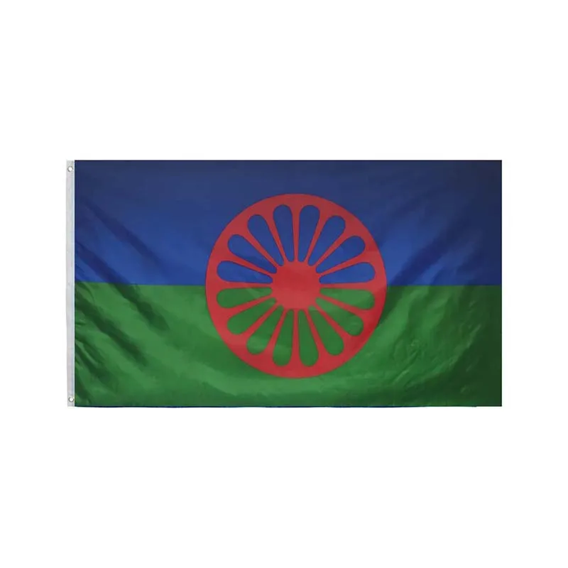 Gypsy Flag Romani Peoples Flag hot sell good 3X5FT 150X90CM Custom Flag ...