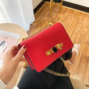 

Fashion Small Crossbody Bags Female Luxury Designer Hand Bags Women 2020 New Quality Chains PU Leather Shoulder Bag Clutch Party