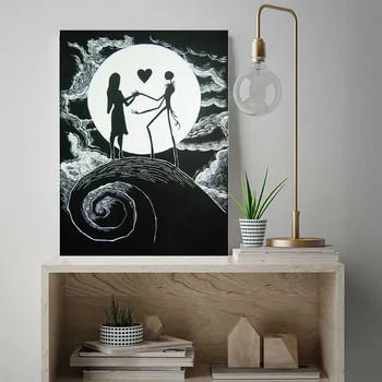 

Modular Pictures Canvas Painting Nightmare Before Christmas Wall Art Nordic Poster Print Modern Living Room Home Decor Framewor