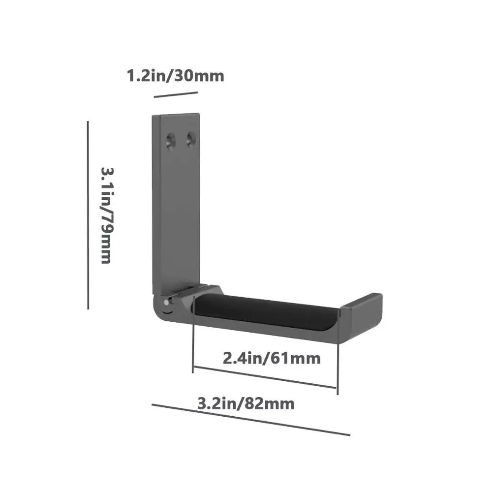 2pcs Headphone Stand Hanger Headset Holder Mount Hook Aluminum with Strong Adhesive Tape for Headphones
