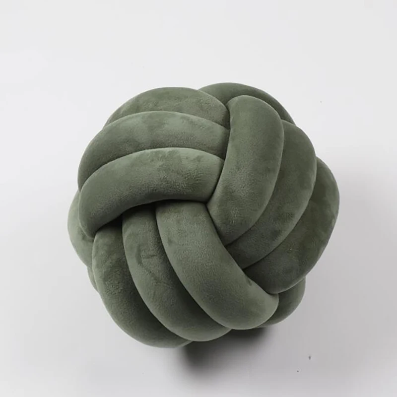 Baby Bed Crib Pillows bedclothes cuddle pillow Weaving Round shape knot pillow for children room decoration YYJ002