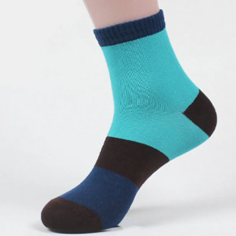 Новинка мужские хлопковые носки счастливые теплые полосатые Разноцветные для