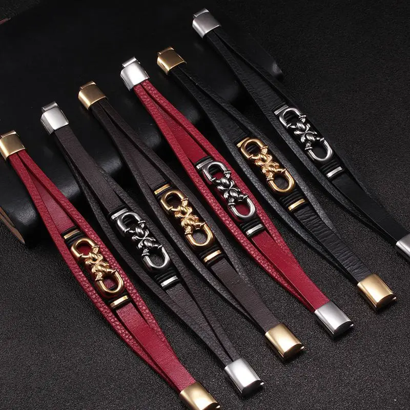 Brand Leather Bracelets  (7)