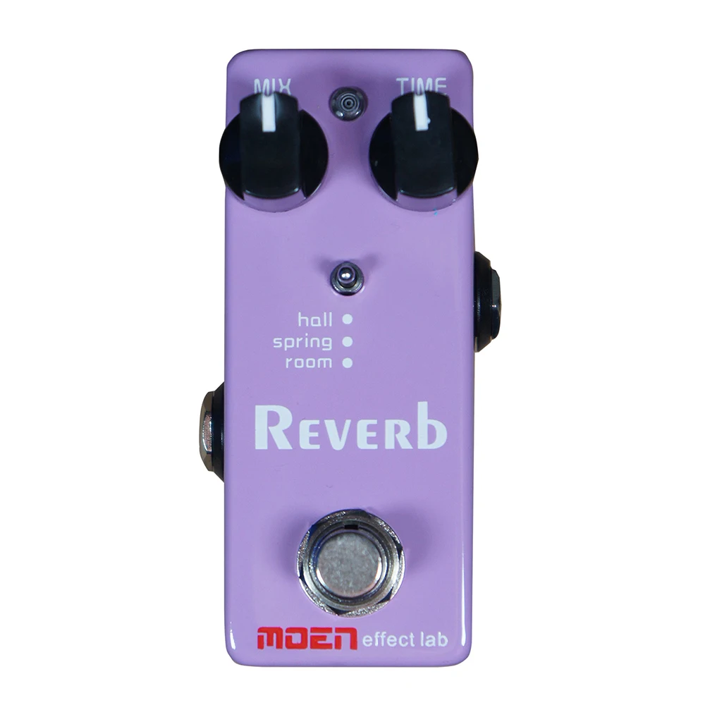 

Reverb MOEN Electric Guitar Pedal Effects MIX TIME Hall Spring Room 3 Modes