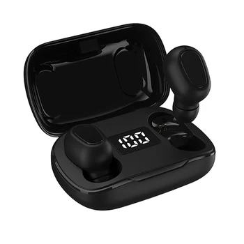 

TWS Bluetooth 5.0 Earphones LED Display Wireless HIFI Sounds Handsfree Earbuds Stereo Gaming Earpiece with Charging Box