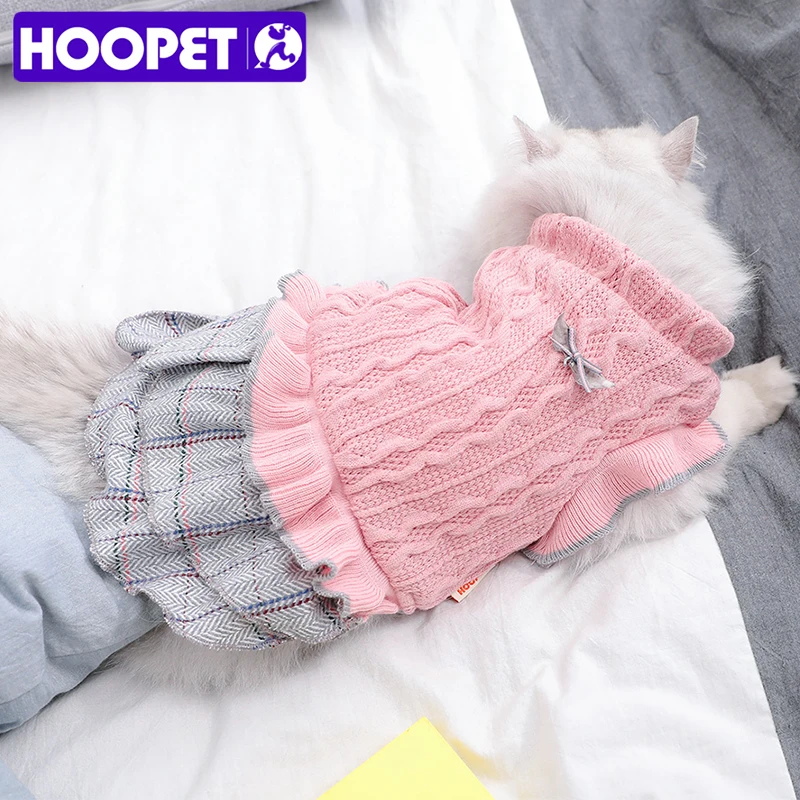 HOOPET собака одежда теплая,vestidos para perritas верхняя одежда для щенков костюм для животного пальто зимняя одежда для собак мягкий свитер Костюмы для маленькие собачки чихуахуа