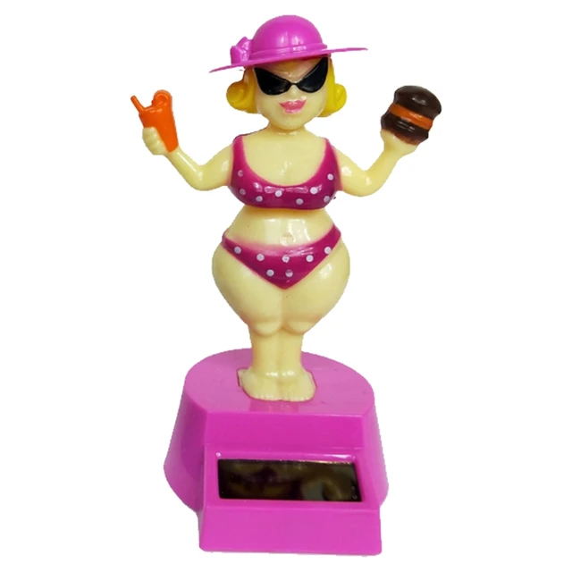 Decoration Gift Solar Powered Dancing Beauty Dancer Toy Car Decoration for Car Dashboard Office Desk Ornaments 2