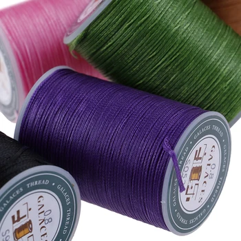 

New 1PC 90 Meter Sewing Thread Polyester Cord Waxed Thread Leather 0.8mm for DIY Tool Hand Stitching Thread Multicolor