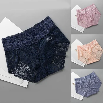 

Women High Waist Lace Panties Sexy Underpants Knickers Lace Panty Seamless Briefs Female Underwear 2020