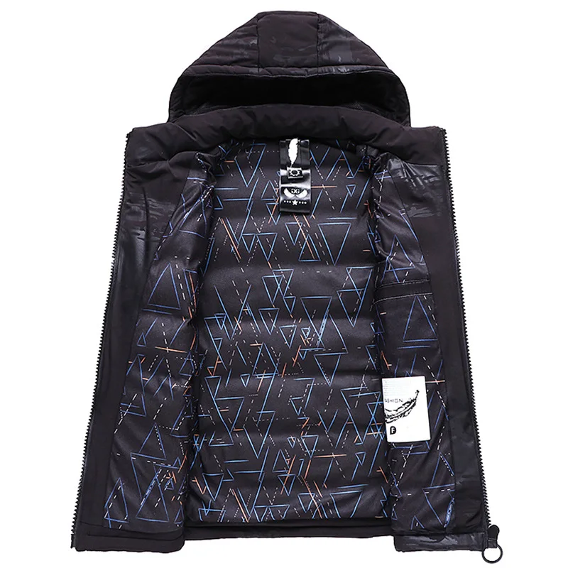 Winter Thick Hooded Cotton-padded Clothes Men's Fashion Short Loose And Plus-sized Down Coat Korean-style Trend Workwear Cotton