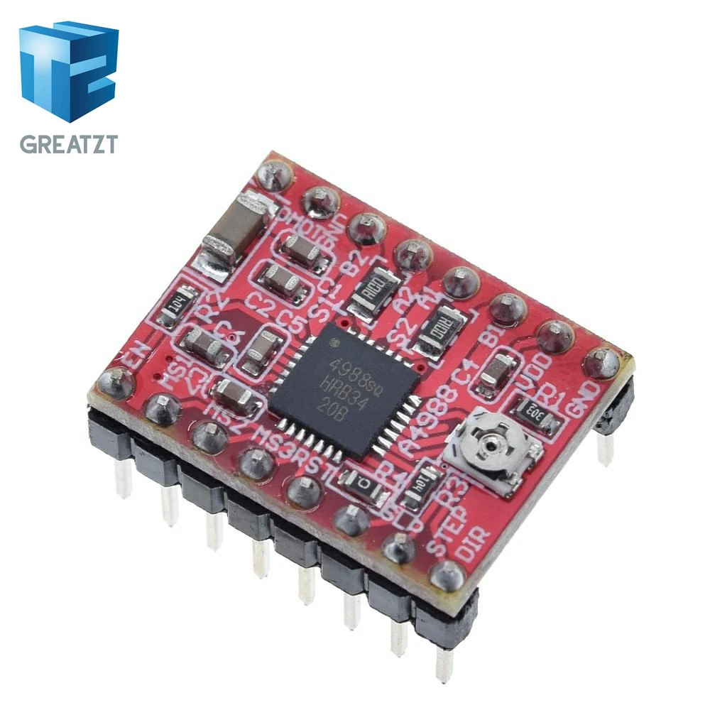 Запчасти для 3D принтера GREATZT CNC Reprap pololu A4988 модуль драйвера шагового двигателя с