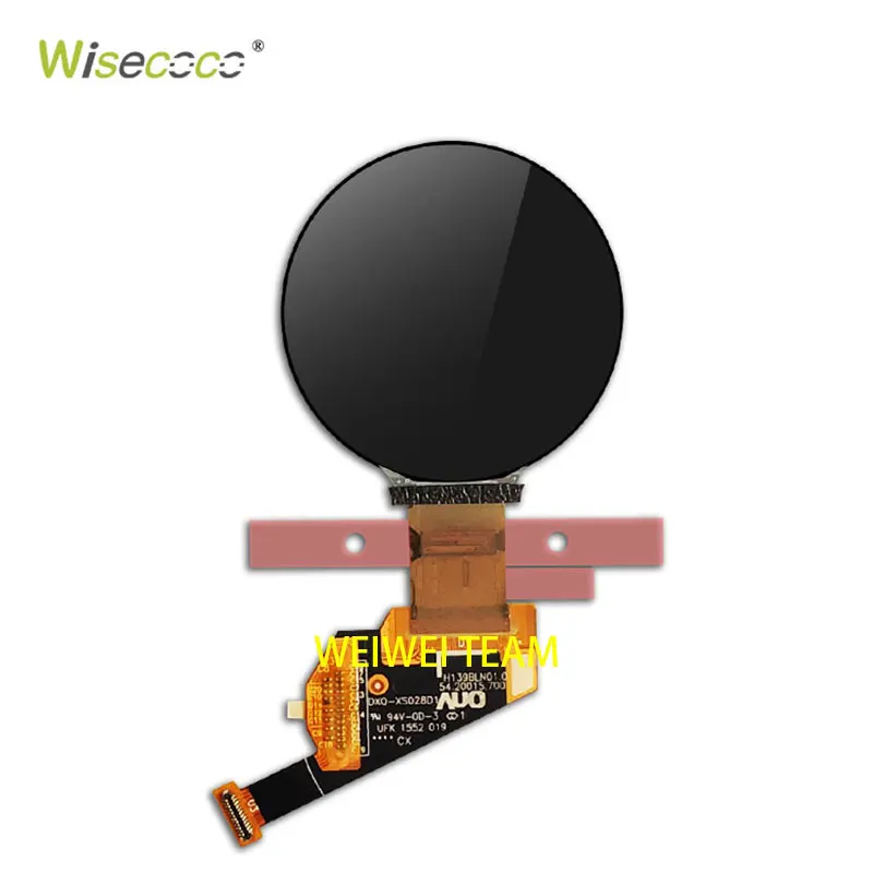 Круглый круглый дисплей OLED AMOLED панель для смарт-часов 1,4 дюймов 1,39 дюймов 400x400 HDMI к MIPI плата драйвера H139BLN01.0
