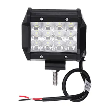 

1Pcs 5 Inch 72W 12LED 6000K Car Light Spot Beam Waterproof Work Night Light Driving Fog Lamp Bar for Offroad ATV UTE SUV