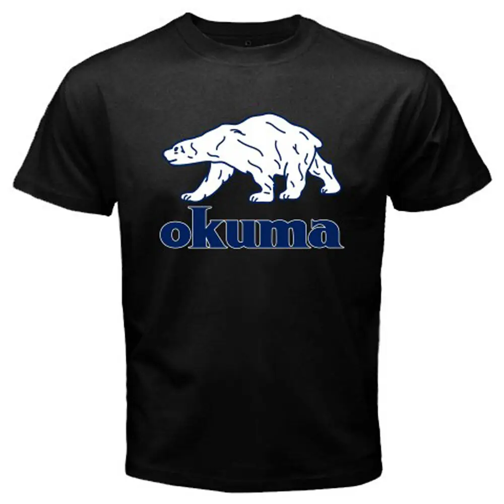 Новый логотип OKUMA Pro рыболовная Мужская Черная Футболка размер S M L XL 2XL 3XL | одежда