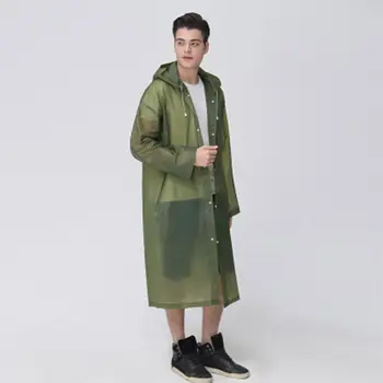 

Sport Portable Rain Coat with Drawstring For Extreme Protection Reusable Rain Ponchos for Adults with Hoods and Sleeves