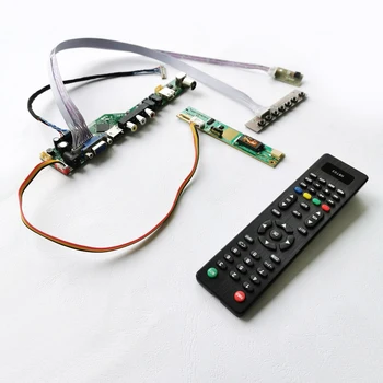 

Fit N121I1/N121I9 LVDS 20Pins VGA+HDMI+Audio+USB+Remote 1280*800 12.1" laptops panel 1CCFL LCD screen controller board DIY kit