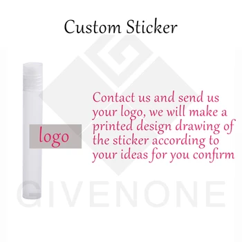 

New Frosted Transparent Plastic Roller Bottle Perfumes Balm Sample Roller Bottle Empty Refillable Bottles Holders Custom Sticker