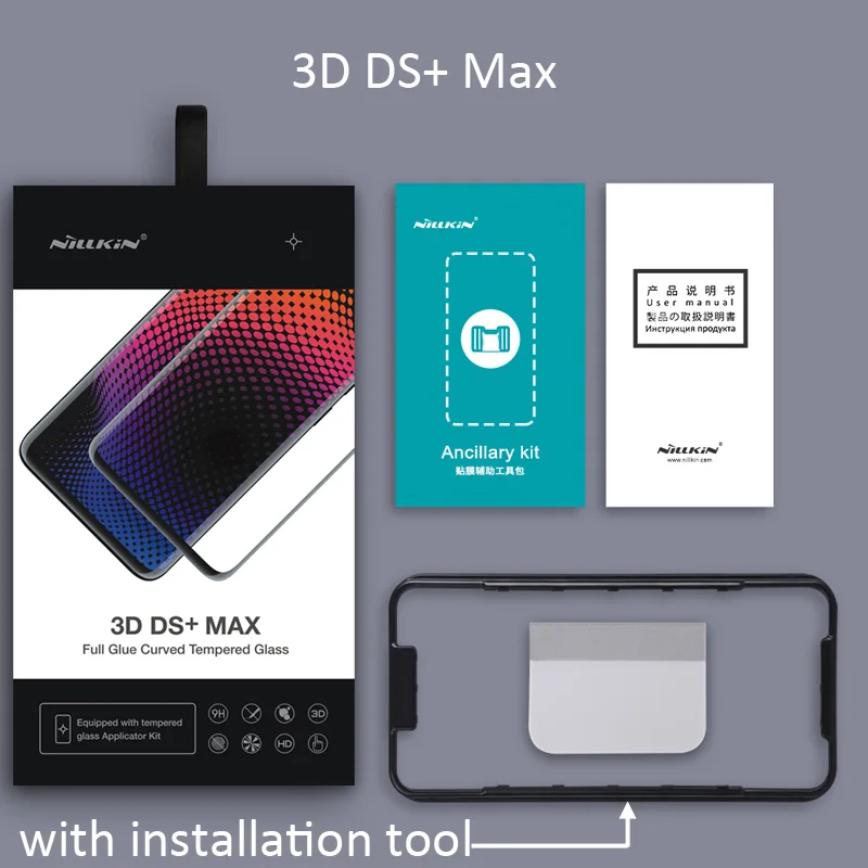 Nillkin 3D DS CP + Max закаленное стекло для Xiaomi Mi Note 10 Note10 Pro изогнутый защитный олеофобный