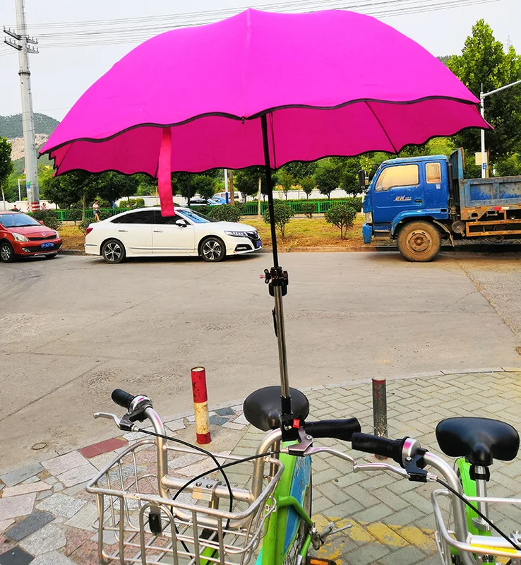 

Quick Release Bicycle Umbrella Stand Umbrella Support Electric Bicycle Umbrella Stainless Steel Bracket College Style Baby Strol