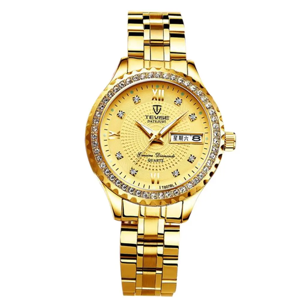 

TEVISE T807L Luxury Men'S Business Quartz Watch Personality Casual Men'S Watch Couple Watch Trend Quartz Watch