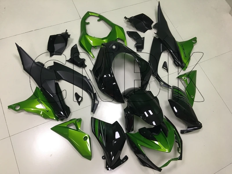 Для Kawasaki Z800 2016 Обтекатели для 2014 Зеленые Черные Пластиковые обтекатели 2013 - Abs