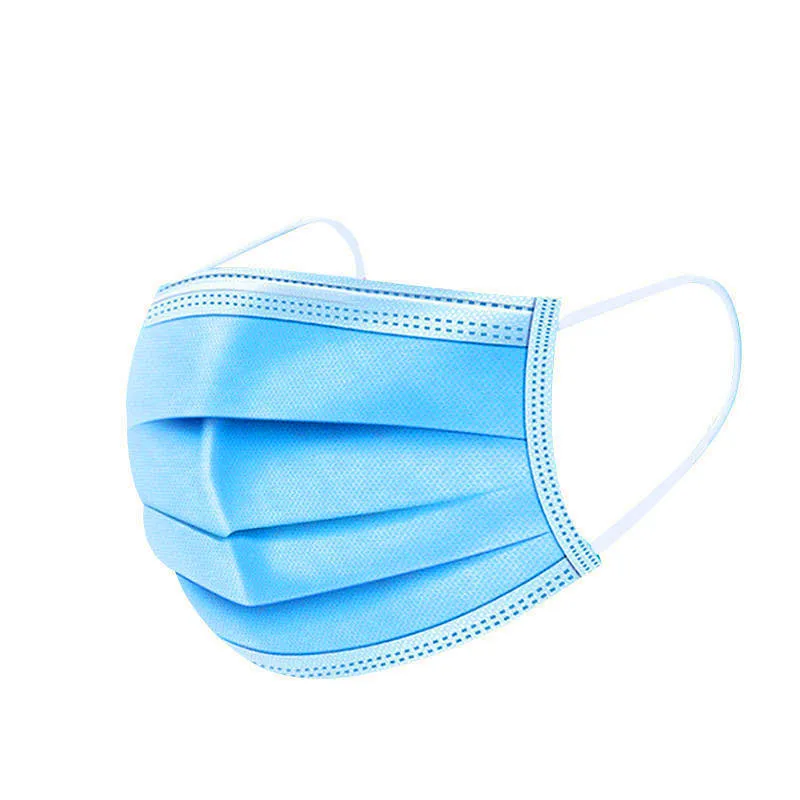 

Three layers of disposable thickened non-woven masks outdoor anti-smog dust respirator travel dining respirator