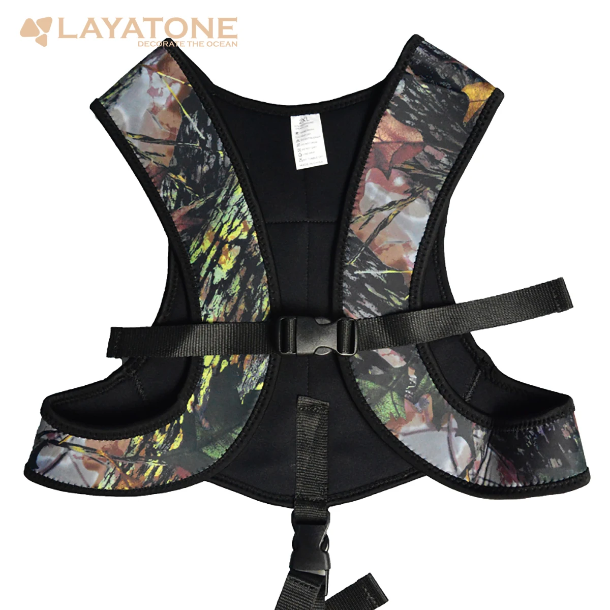 

2016 Spring New Layatone Camouflage Neoprene Womens Mens Spearfishing Rubber Vest 3mm J1602MC
