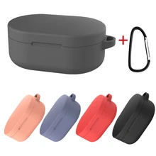 Для Redmi Airdots чехол силиконовый чехол для наушников чехол для Xiaomi Redmi Airdots Air Dots TWS Молодежная версия с анти-потерянным крючком