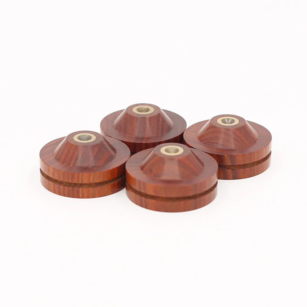 pure wooden mat Колонка с высоким качеством звука подставка База динамик деревянный CD ноготь 33 мм Эбеновое дерево стойки для динамиков - Цвет: pure wooden mat