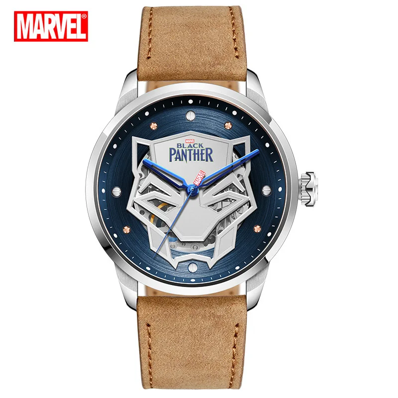 Disney Marvel наручные часы Marvel ручная работа подарок модные трендовые мужские часы Автоматические самозаводные мужские арабские 5 бар - Цвет: Little Crown