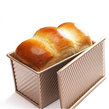 

Bread Pan with Lid Baking Mold Cake Toast Carbon Steel Nonstick Toasted Bread Box Baking Tools With Lid Bread Mold Baking Tool