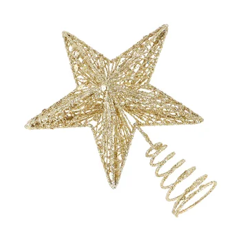 

1Pc Exquisite Iron Art Christmas Tree Ornament Tree Top Star